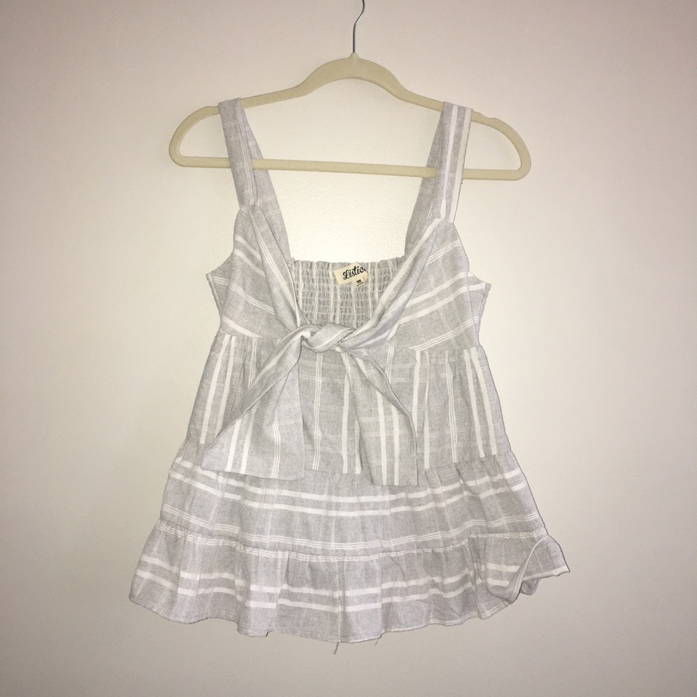 Gray Cotton Top